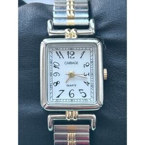 Carriage By Timex Two Tone Women’s Stretch Band Quartz Watch
